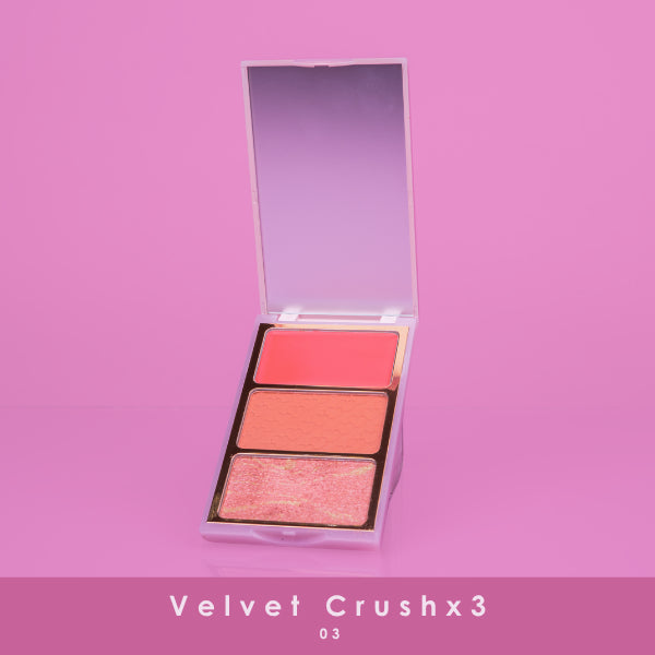 VELVET RUBOR X 3 (RUBOR/BLUSH HIGHLIGHT) (TERRACOTA)
